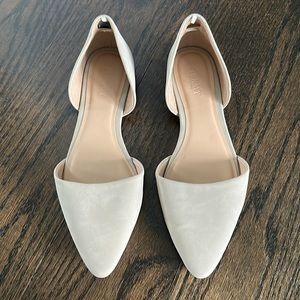 EUC Old Navy D’orsay Flats Tan faux Suede 8